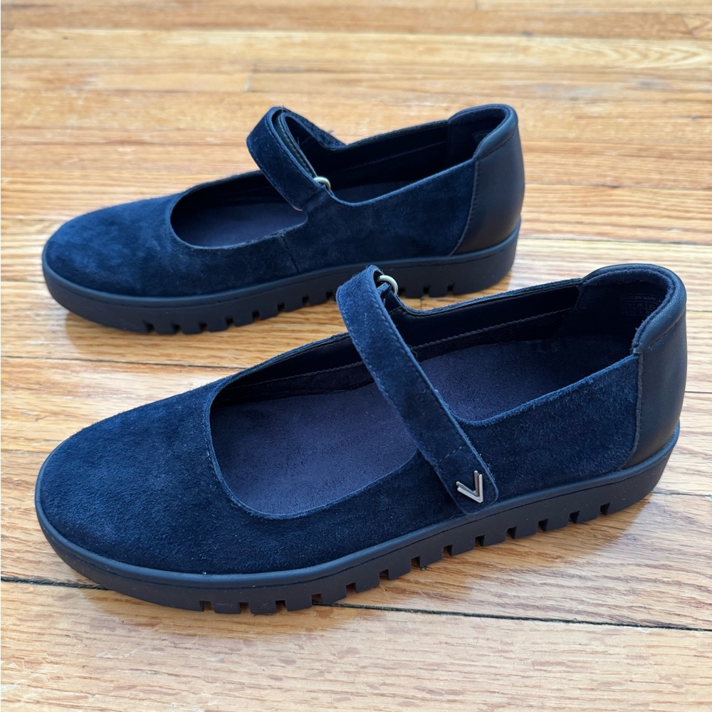 Vionic Uptown Mary Jane - Navy Blazer Suede - Picture 3 of 5
